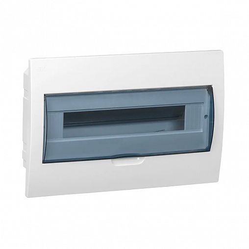 Щиток распределительный встраиваемый IEK Krepta 3 ЩРВ-П-18, 18 модулей, IP41, пластиковый, белый фото