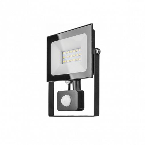 Прожектор светодиодный LED с датчиком движения Онлайт OFL, 30 Вт, 4000 K, IP65, черный фото