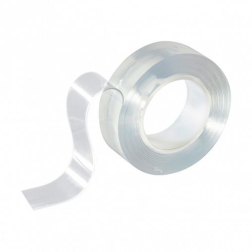 Скотч двусторонний многоразовый Park, 20 мм x 1 м, прозрачный фото