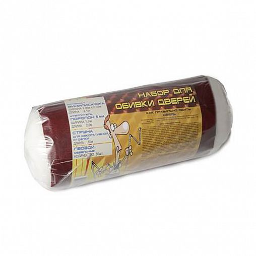 Комплект для обивки двери с поролоном Политекс, 5 мм, бежевый фото