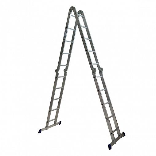 Лестница-трансформер шарнирная Alumet TL4055, алюминиевая, 4 x 5 ступеней, 2,78 - 5,43 м фото