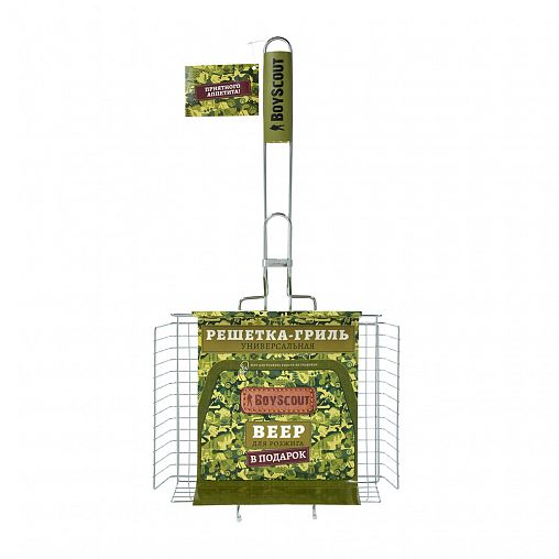 Решетка-гриль Boyscout с картонным веером, 30 x 25 x 5,5 см фото