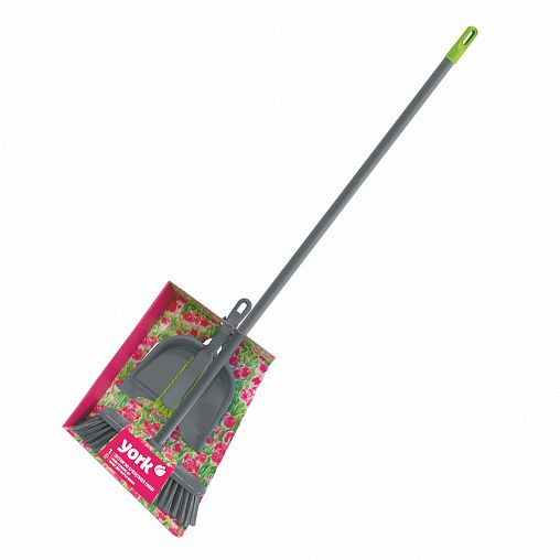 Набор для подметания York Комби (щетка с рукояткой, щетка-сметка, совок) фото