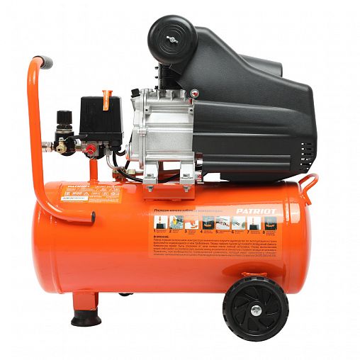 Компрессор поршневой масляный Patriot EURO 24-240K, 1500 Вт фото