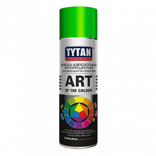 Аэрозольная флуоресцентная краска Tytan Professional Art of the colour, 400 мл, RAL 1003, зеленая фото