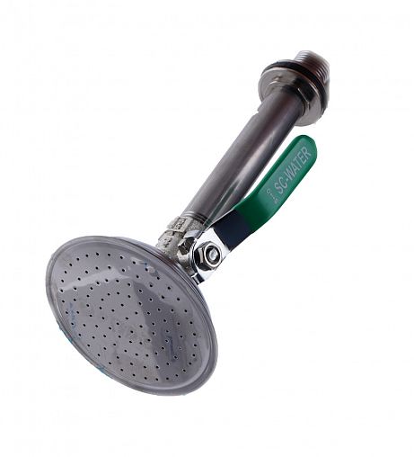 Кран шаровой с летним душем 1/2", для врезки в бак фото