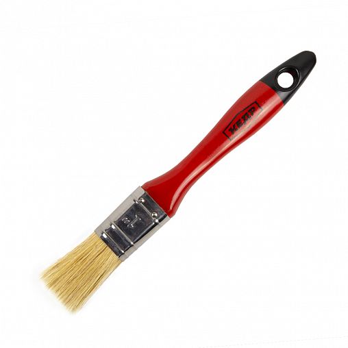 Кисть плоская Кедр Профи №1, натуральная щетина, пластиковая ручка, 25 мм фото