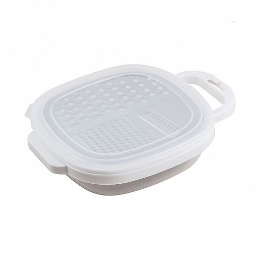 Терка с контейнером и крышкой Mallony GR-228W, 24,5 x 19 x 6 см фото