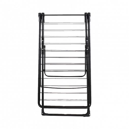 Сушилка для белья напольная Nika, сушильное полотно 21 м, черная фото