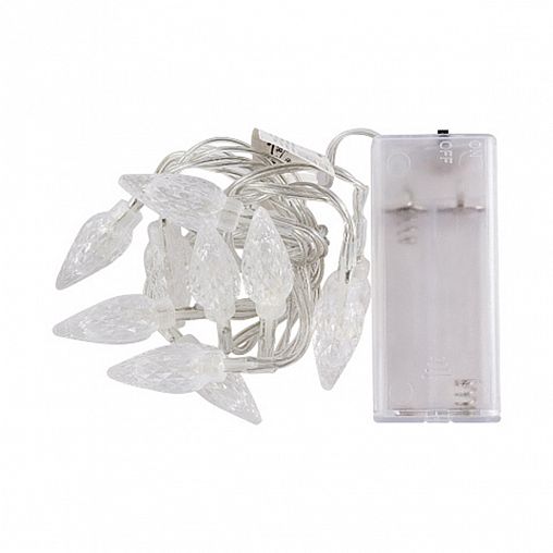 Электрогирлянда Волшебная страна Капельки, 10 LED ламп, 1,2 м, теплый свет фото