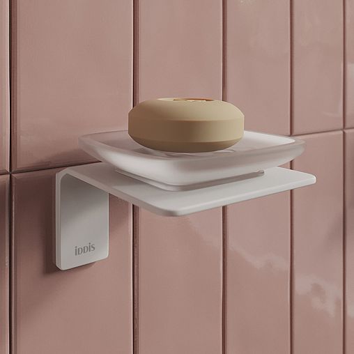 Мыльница настенная IDDIS Slide, белая матовая фото