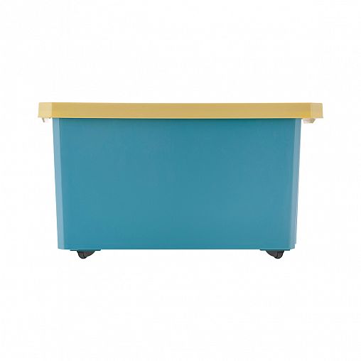 Ящик для игрушек на колесах Lalababy Follow Me, 61 x 40,5 x 33 см, 57 л, синий колокольчик фото