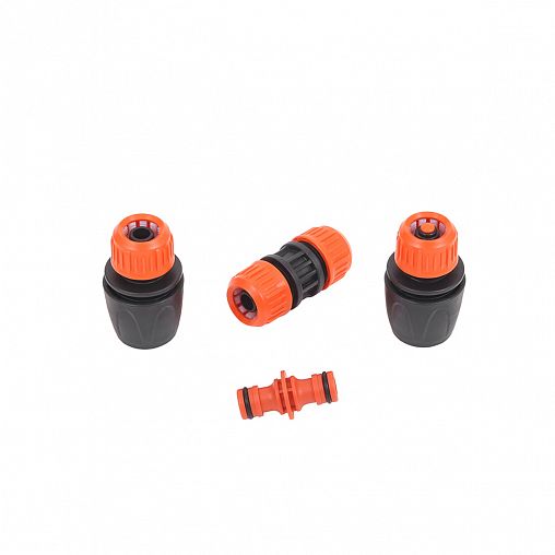 Набор фитингов для шлангов Жук 1/2", соединитель, муфта, 2 коннектора фото