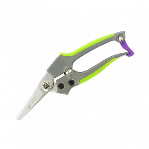 Секатор цветочный Palisad, металлические обрезиненные рукоятки, 180 мм, зеленый фото