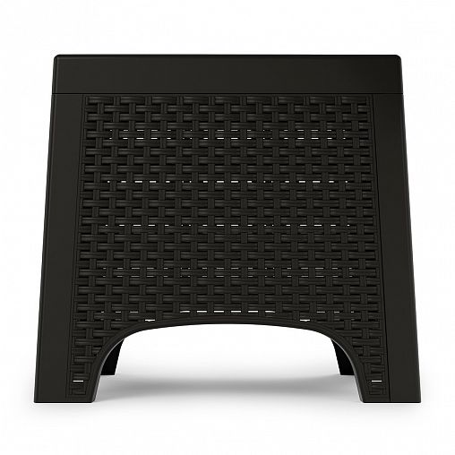 Стол садовый Альтернатива Ротанг Лайт, 43,5 x 43,5 x 39,5 см, мокко фото