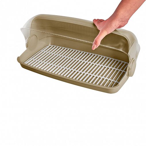 Хлебница Plast Team, 41,5 x 26 x 18,5 см, шоколадный мокко фото