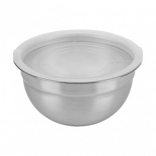 Миска из нержавеющей стали Mallony Amarena, с пластиковой крышкой, 1,5 л фото