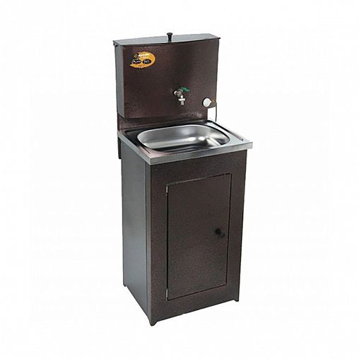 Комплект дачный Вихрь Люкс (наливной умывальник электрический, 17 л, тумба), медный фото