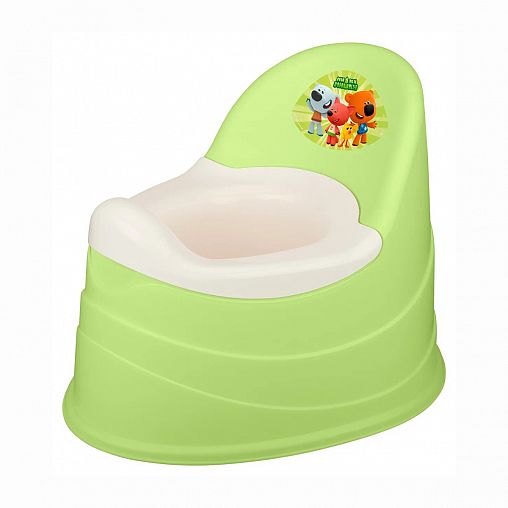 Горшок детский Ми-ми-мишки, 390 x 310 x 305 мм, зеленый фото