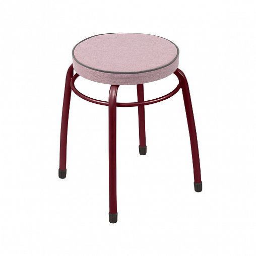 Табурет Nika Фабрик 4, мягкое круглое сиденье, d 32 см, лавандовый фото