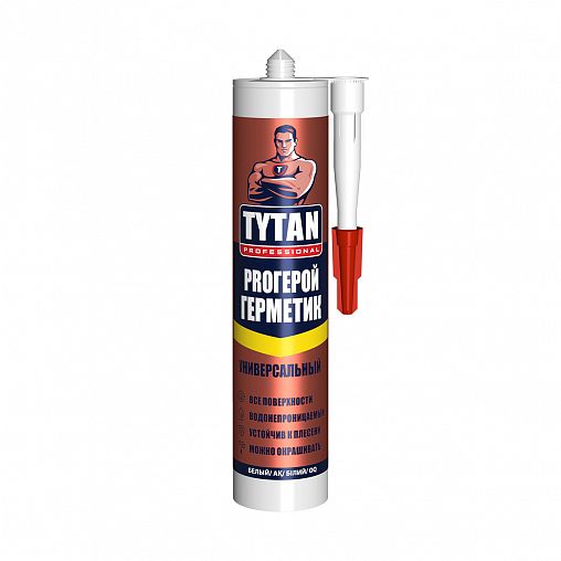 Силиконовый герметик Tytan Professional Proгерой, 280 мл, белый цена ...