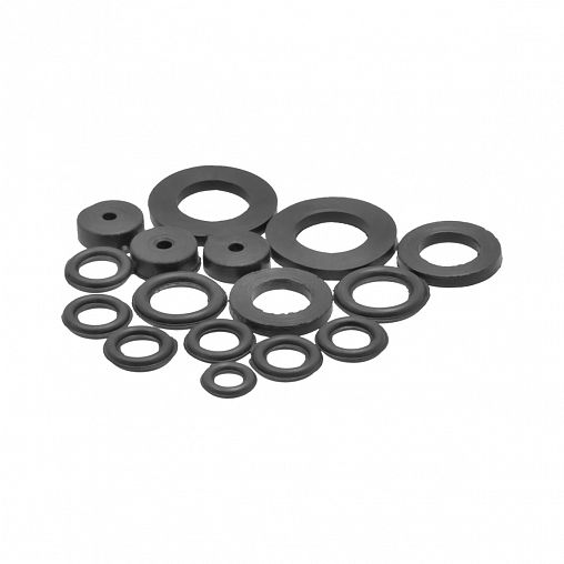 Набор прокладок для кнопочного смесителя MasterProf, 14 предметов фото