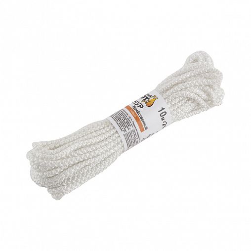 Шнур хозяйственный Рыжий кот, диаметр 3 мм, 10 м, белый фото