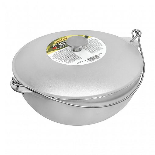 Казан алюминиевый Boyscout 61360, литой, с крышкой, 6 л фото