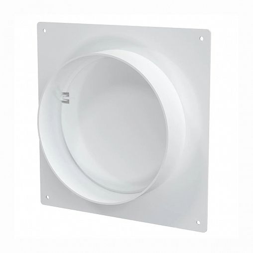 Площадка торцевая Era 12,5SKNPO, с обратным клапаном, пластик, с фланцем 125 мм, 165 x 150 мм фото