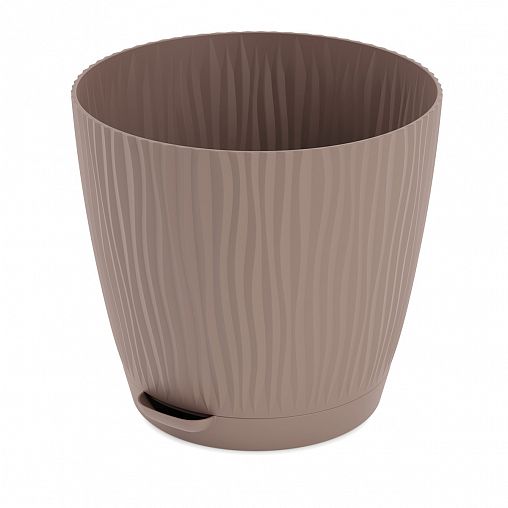 Горшок для цветов Альтернатива Флис, с прикорневым поливом, 2 л, какао фото