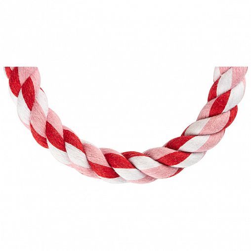 Игрушка для животных Рыжий кот Восьмерка, веревочная, 25 x 10 см фото