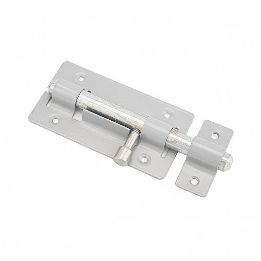 Засов дверной круглый Секрет ЗД-01, серый металлик фото