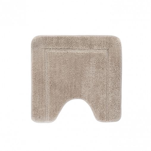 Коврик в туалет IDDIS, микрофибра, 45 x 45 см, светло-коричневый фото