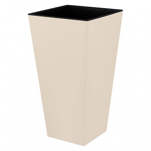 Горшок для цветов InGreen London Cube, 34 л, калифорнийский миндаль фото