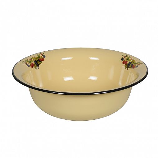 Таз эмалированный СтальЭмаль, 12 л, с декором фото