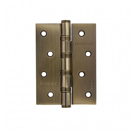 Петля накладная универсальная Нора-М 4"-4ВВ FHP-STD AB, 100 x 70 x 2,5 мм, старая бронза фото