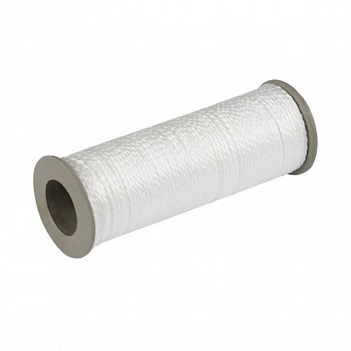 Нить крученая двухпрядная Шнурком, полипропилен, 50 м, белая фото