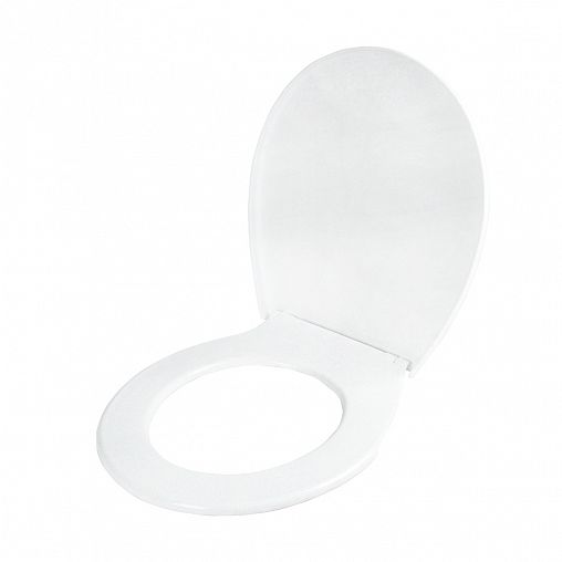 Сиденье для унитаза с большой крышкой VIRPlast Виктория, белый мрамор фото