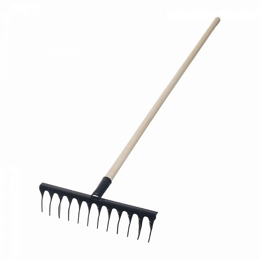 Грабли витые с черенком, 12 зубьев фото