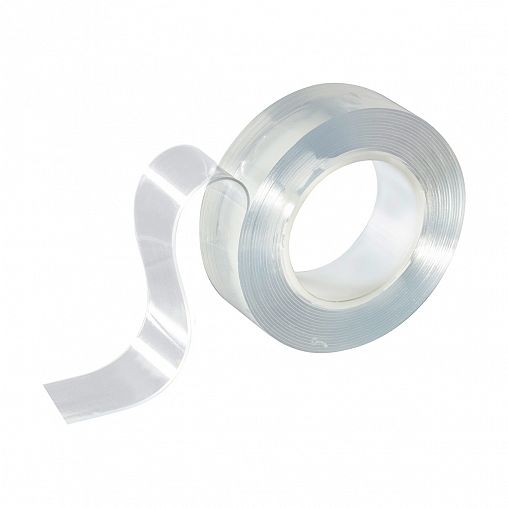 Скотч двусторонний многоразовый Park, 20 мм x 5 м, прозрачный фото