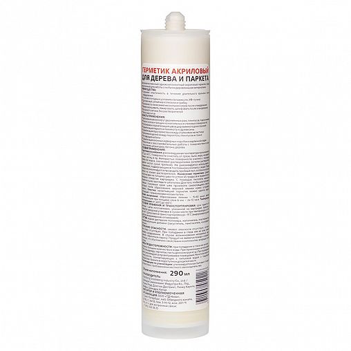 Акриловый герметик для дерева и паркета MasterTeks Profimaster 9782332, 290 мл, сосна фото Акриловый герметик для дерева и паркета MasterTeks Profimaster 9782332, 290 мл, сосна фото