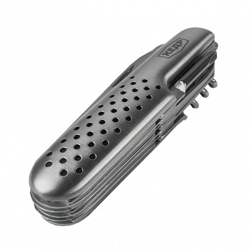 Многофункциональный складной швейцарский нож Кедр 15 в 1, металлический корпус, 9 см фото