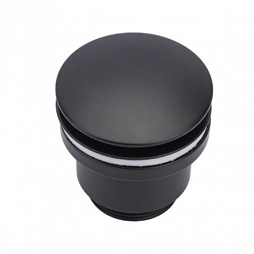 Клапан донный универсальный Lemark LM8500BL, click/clack, 1 1/4", черный фото