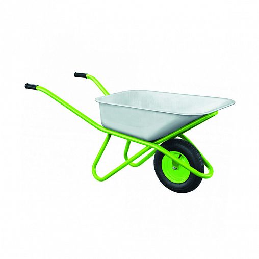 Тачка одноколесная садово-строительная Сибртех, 90 л, пневматическое колесо фото