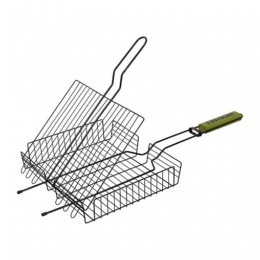 Решетка-гриль Boyscout с антипригарным покрытием и картонным веером, 30 x 25 x 5,5 см фото
