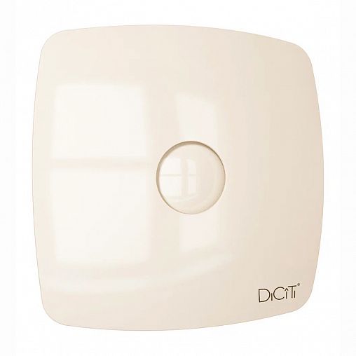 Вентилятор осевой вытяжной DiCiTi RIO 4C Ivory, с обратным клапаном, D 100 мм, 14 Вт фото