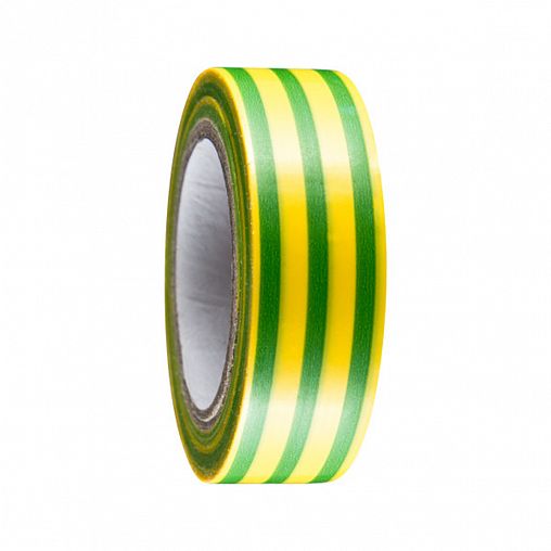 Изолента ПВХ Beorol, 19 мм x 10 м, желто-зеленая фото
