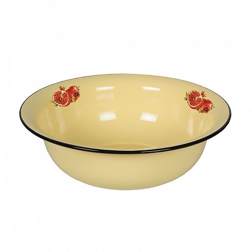 Таз эмалированный СтальЭмаль, 12 л, с декором фото