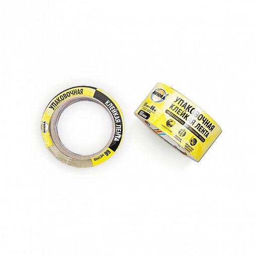 Скотч упаковочный Aviora, 50 мм x 66 м, прозрачный фото