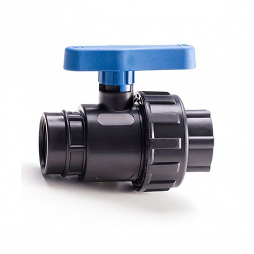 Кран шаровой для ПНД труб Lammin, внутренняя/внутренняя резьба, 3/4" фото